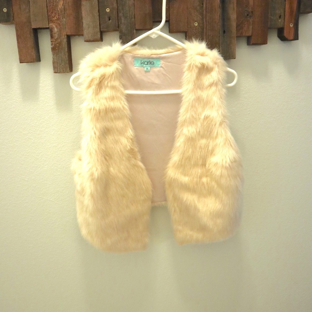 Faux fur vest
